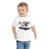 JG Infinite 1967 C2 'Vette American Muscle Car Toddler Short Sleeve Tee White view 1