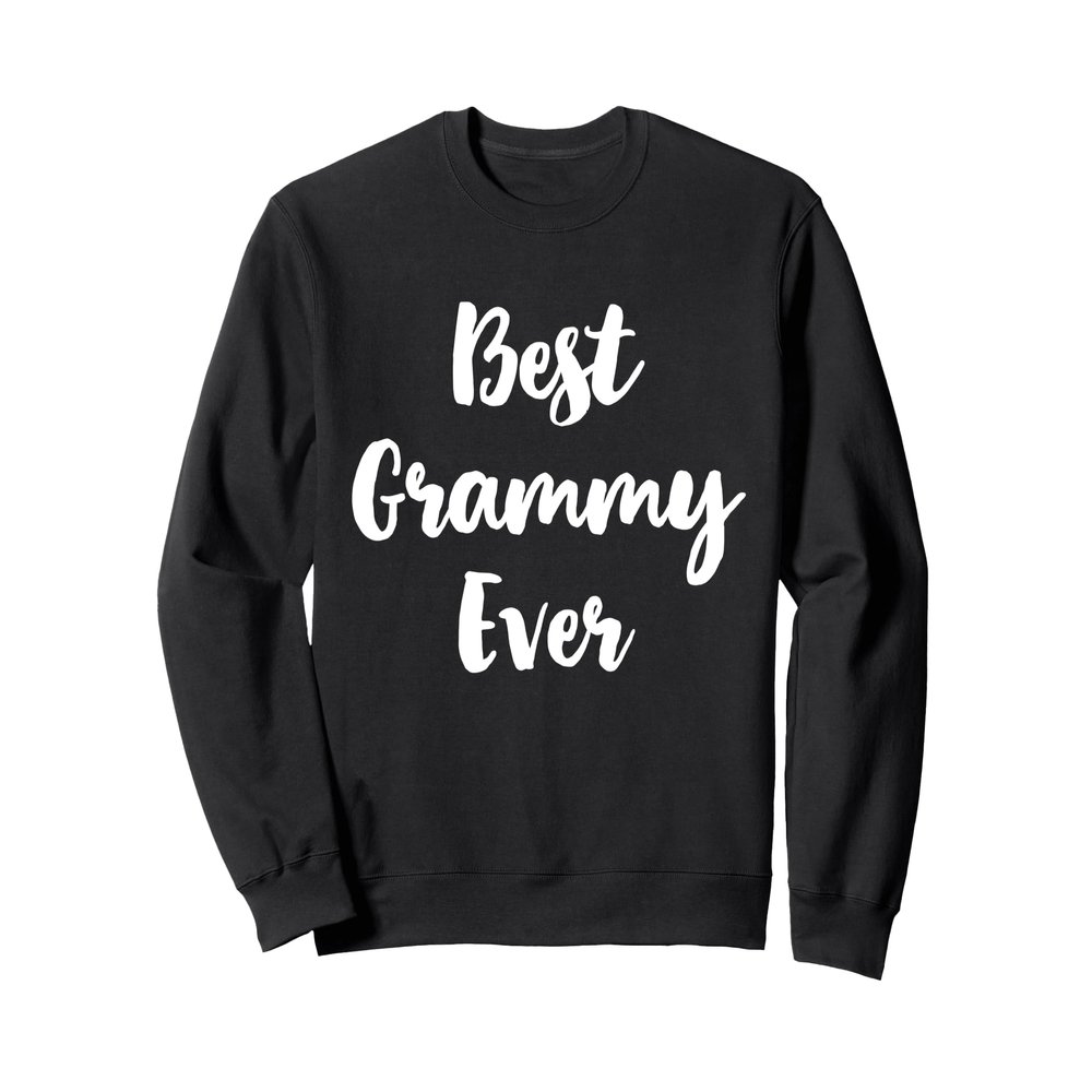Best Grammy Ever Family Cute Sweatshirt, Adult Unisex, Black, Large