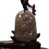 2.1" China Certified Nature Hetian Nephrite Jade Auspicious Tiger Hand Carved Necklace Pendant 5765 view 1