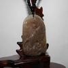 2.1" China Certified Nature Hetian Nephrite Jade Auspicious Tiger Hand Carved Necklace Pendant 5765 view 2