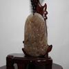 2.1" China Certified Nature Hetian Nephrite Jade Auspicious Tiger Hand Carved Necklace Pendant 5765 view 3