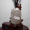 2.1" China Certified Nature Hetian Nephrite Jade Auspicious Tiger Hand Carved Necklace Pendant 5765 view 4