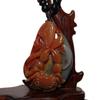 2.2" China Certified Nature Yellow Dragon Jade Fortue Crab and Lotus Hand Carved Necklace Pendants 8399 view 1
