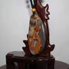 2.1" China Certified Nature Yellow Dragon Jade Fortue Fish and Lotus Hand Carved Necklace Pendants 8400 view 3