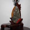 2.2" China Certified Nature Yellow Dragon Jade Fortue Fish and Lotus Hand Carved Necklace Pendants 8391 view 2