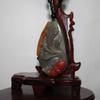 2.2" China Certified Nature Yellow Dragon Jade Fortue Fish and Lotus Hand Carved Necklace Pendants 8391 view 3