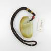 1.8" China Certified Nature Hetian Nephrite Jade Lucky Eagle Double Carved Pendant 4965 view 1