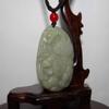 2.1" China Certified Nature Hetian Nephrite Jade Auspicious Tiger Hand Carved Necklace Pendant 2985 view 2