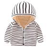 Children's Clothing for Autumn and Winter New Warm Hooded Korean Baby Sweater Plus Velvet Girl Boy Sweater (White,90cm) view 1