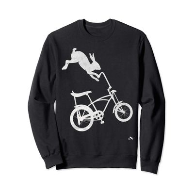 Rabbit on a Vintage Bicycle - The Graphic Rabbit Sweatshirt