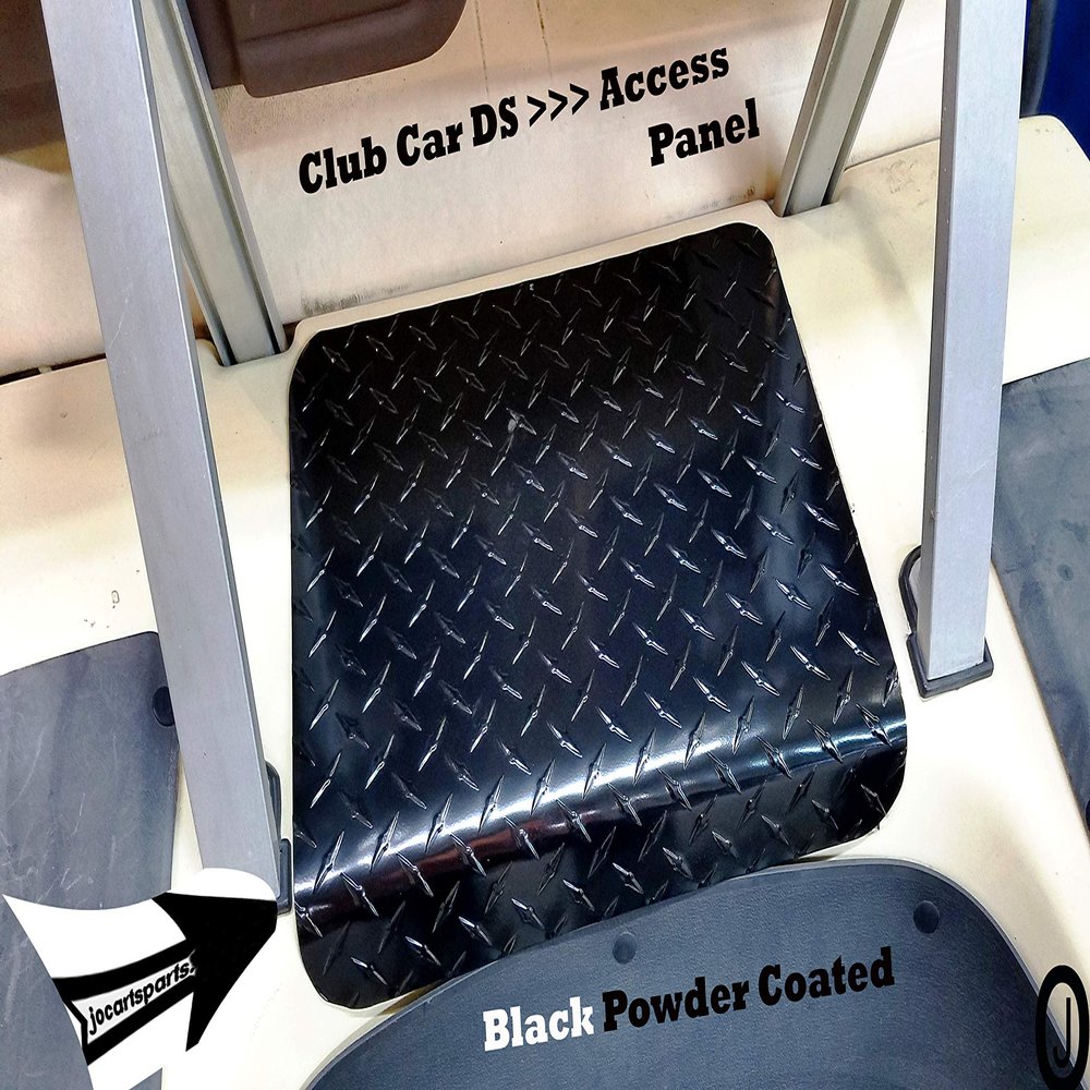 J & O Carts Parts Club Car DS Golf Cart Powder Coated Aluminum Diamond Plate Access Panel Cover