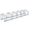 JungleA Adjustable 1-6 Bikes Rack,Bike Floor Parking Storage Organizer Stand for Indoor or Outdoor (Silver) view 1