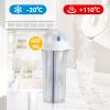 600ml Dual Use Water Bottle, Portable Split Drinking Cup with Straw Two Sided Cup with Divider for Home Outdoor Camping Sport(White) view 4