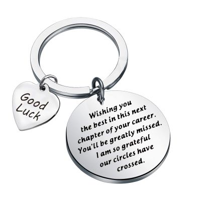 WSNANG New Job Gift Wishing You The Best in This Next Chapter of Your Career Keychain Good Colleagues Goodbye Gift New Beginnings Gifts (Wishing You KC)