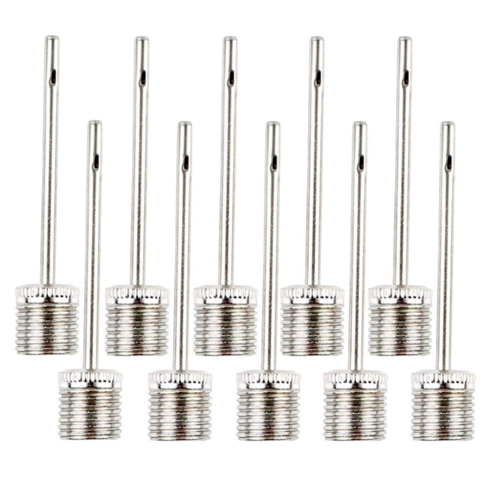 BARMI 10Pcs Inflating Air Metal Needle Football Basketball Pump Inflator Pins Set,Perfect Bike Accessories