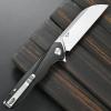 Sitivien ST103 Folding Knife, D2 Steel Blade+G10 Handle Pocket Knife, EDC Tool Knife for Outdoor, Camping, Hunting, Survival (Black) view 3