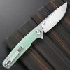 Sitivien ST102 Folding Knife, D2 Steel Blade+G10 Handle Pocket Knife, EDC Tool Knife for Outdoor, Camping, Hunting, Survival (Turquoise)  view 3