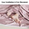 Cozysilk Brand - GANNAFEE Cotton Sleeping Bag Liner with Zipper - 100% Cotton Travel Sheet Sleep Sack Adult - Travel Sleeping Bag for Hotels Camping Hiking (Single Luxury - 41 x 87 inch, Lavender) view 4