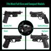 Gmconn Pistol Green Red Laser Light Combot, Gun Flashlight with Strobe Mode Green Red Laser for Handgun,Compact Rail Mount Tactical Flashlight, USB Rechargeable Weapon for Pistols (Green Laser) view 3