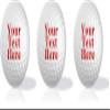 GBM Personalized Valentine's Gift Set - 3 Balls and 20 Golf Tees - Add Photo, Logo or Text view 2
