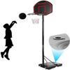 qiuqiu Portable Basketball Hoop & Goal Basketball System Height Adjustable Basketball Hoop System with Backboard and Wheels Kids Basketball Stand for Children Youth Adults Family view 4