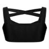 easyforever Kids Girls Dance Outfits Gymnastics Leotard Training Suit Sports Bra Crop Top with Shorts Set Black 6 view 3