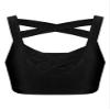 easyforever Kids Girls Dance Outfits Gymnastics Leotard Training Suit Sports Bra Crop Top with Shorts Set Black 6 view 4