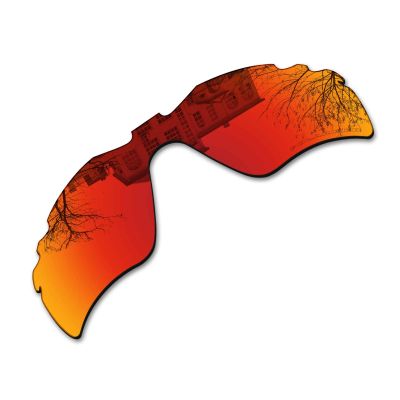 Millersawp Radar Path Vented Replacement Lenses for Oakley Sunglass-Red Iridium