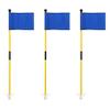 KINGTOP Golf Flagstick Mini, Putting Green Flag for Yard, 3 Feet Flagpole 2-Section Design, Golf Pin Flags Set, 3-Pack view 1
