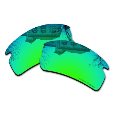 Millersawp Flak 2.0 XL OO9188 Replacement Lenses for Oakley Sunglass, Polycarbonate Materials Lens-Green Iridium