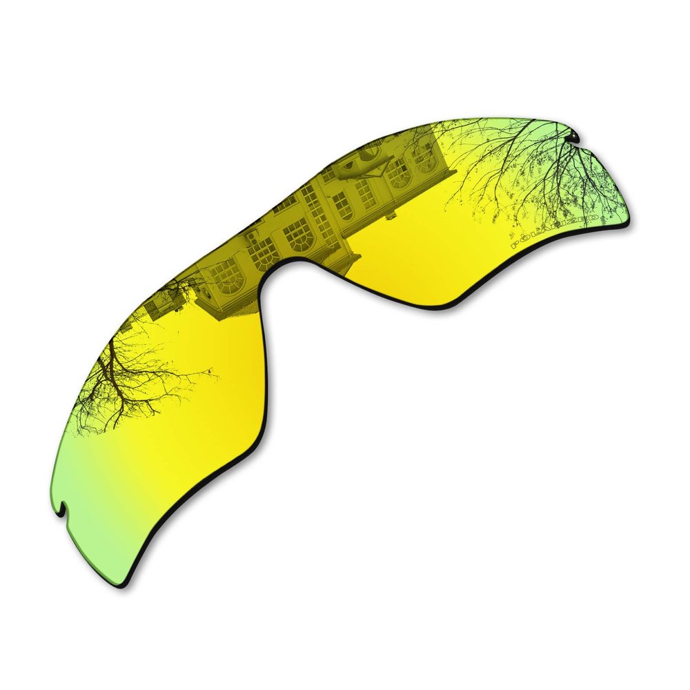 Millersawp Radar Path Replacement Lenses for Oakley Sunglass, Polycarbonate Materials Lens-Gold Iridium
