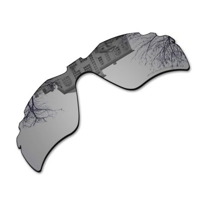 Millersawp Radar Path Vented Replacement Lenses for Oakley Sunglass, Polycarbonate Materials Lens-Silver Iridium