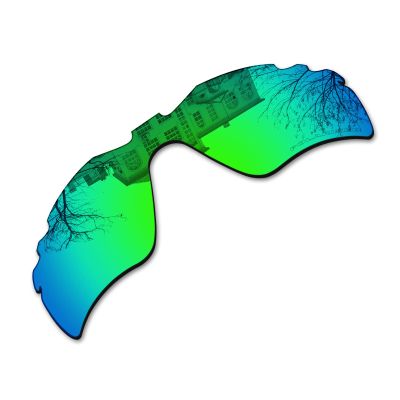 Millersawp Radar Path Vented Replacement Lenses for Oakley Sunglass, Polycarbonate Materials Lens-Green Iridium