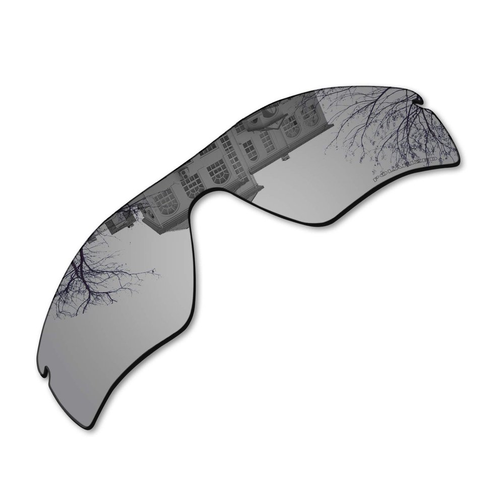Millersawp Radar Path Replacement Lenses for Oakley Sunglass, Polycarbonate Materials Lens-Silver Iridium