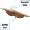 qiuqiu Balance Board Trainer Wooden Balance Rocker Rectangular Balance Board Fitness Equipment Balance Trainer view 4