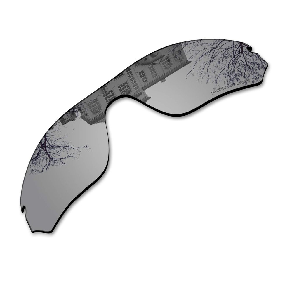 Millersawp Radar Edge OO9184 Replacement Lenses for Oakley Sunglass, Polycarbonate Materials Lens-Silver Iridium