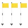 KINGTOP Golf Flagstick Mini, Putting Green Flag for Yard, 3 Feet Flagpole 2-Section Design, Golf Pin Flags Set, 3-Pack view 1