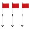 KINGTOP Golf Flagstick Mini, Putting Green Flag for Yard, 3 Feet Flagpole 2-Section Design, Golf Pin Flags Set, 3-Pack view 1