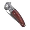 Sitivien ST206 Damascus Steel Folding Knife, VG10 Core Blade, Desert Ironwood+CNC Precision Carving Handle Tactical Pocket Knife, EDC Tool Knife for Outdoor, Camping, Hunting, Hiking, Survival   view 3