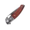 Sitivien ST206 Damascus Steel Folding Knife, VG10 Core Blade, Desert Ironwood+CNC Precision Carving Handle Tactical Pocket Knife, EDC Tool Knife for Outdoor, Camping, Hunting, Hiking, Survival   view 4