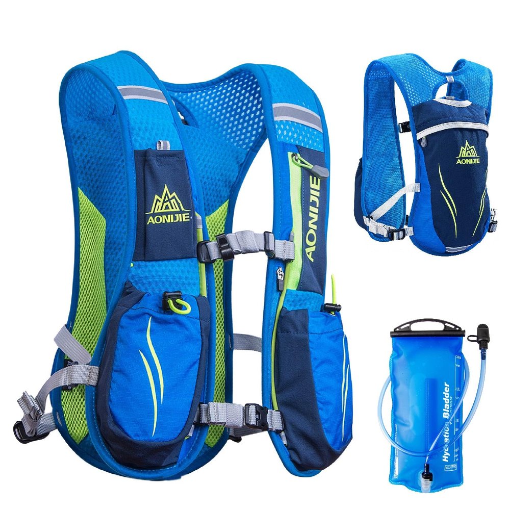 JEELAD Running Hydration Vest Hydration Backpack for Man Women with Water Bladder for Cycling Running Race Marathon Trail