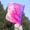 Winged Sirenny 32" Flowy Spinning Silk Flag Poi, Church Praise Prophetic Worship Adoration Dance Banner, Dance Poi Streamer, Beginners Practice Play Silk (Prosperity) view 3
