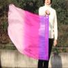 Winged Sirenny 32" Flowy Spinning Silk Flag Poi, Church Praise Prophetic Worship Adoration Dance Banner, Dance Poi Streamer, Beginners Practice Play Silk (Prosperity) view 4