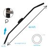 Cable Machine Lat Pulldown Attachments - 29/39/48 Inch Wide Grip Bar with Non-slip Handle for Home Gym Tricep Training (K Bar Length 48 Inch) view 2