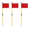 KINGTOP Golf Flagstick Mini, Putting Green Flag for Yard, 3 Feet Flagpole 2-Section Design, Golf Pin Flags Set, 3-Pack view 1