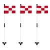 KINGTOP Golf Flagstick Mini, Putting Green Flag for Yard, 3 Feet Flagpole 2-Section Design, Golf Pin Flags Set, 3-Pack view 1