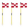 KINGTOP Golf Flagstick Mini, Putting Green Flag for Yard, 3 Feet Flagpole 2-Section Design, Golf Pin Flags Set, 3-Pack view 1