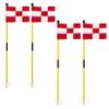 KINGTOP Golf Flagstick Mini, Putting Green Flag for Yard, 3 Feet Flagpole 2-Section Design, Golf Pin Flags Set, 4-Pack view 1