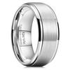 King Will 9mm Classic Wedding Ring For Men Brushed Matte Surface with Polished Step Edge Design Comfort Fit Size 13 view 1