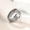 King Will 9mm Classic Wedding Ring For Men Brushed Matte Surface with Polished Step Edge Design Comfort Fit Size 13 view 3